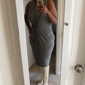 Grey midi dress